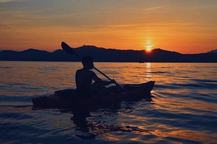 Kayak tour with aperitif and dolphins