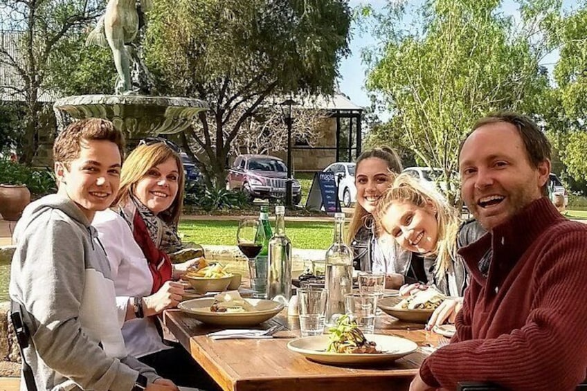 Enjoy lunch with your guide - Ben Barry of Personalised Sydney Tours.