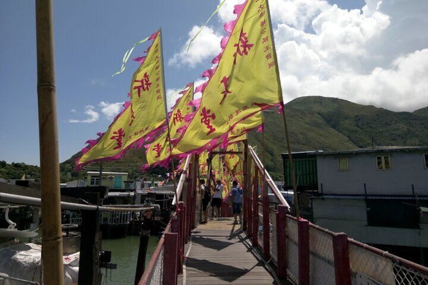 Tai O fishing village during festive season 