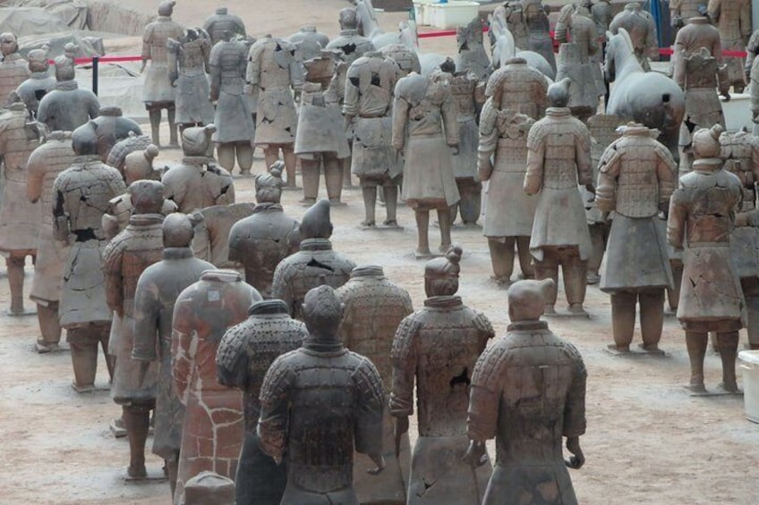 Private express Terra Cotta Army & 2 other sites with round way airport transfer