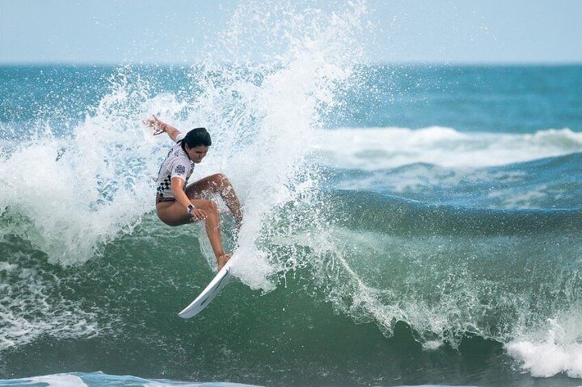 Private Full Day Surf and Wine From Santiago