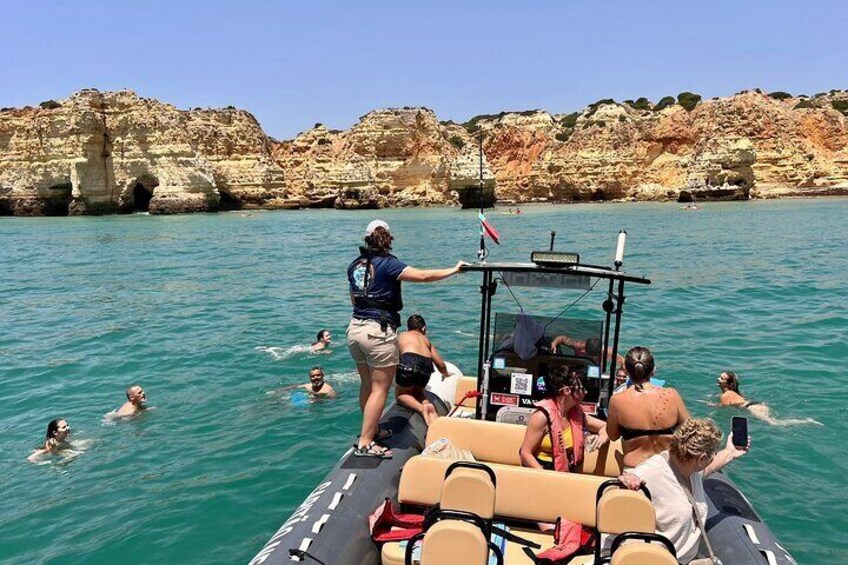Dolphin Watching and Benagil Caves Guided Boat Tour