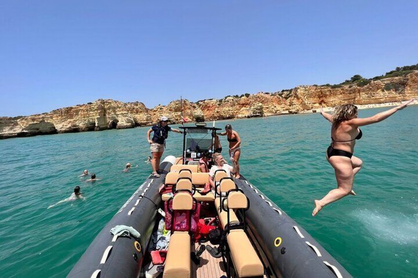 Dolphin Watching and Benagil Caves Guided Boat Tour