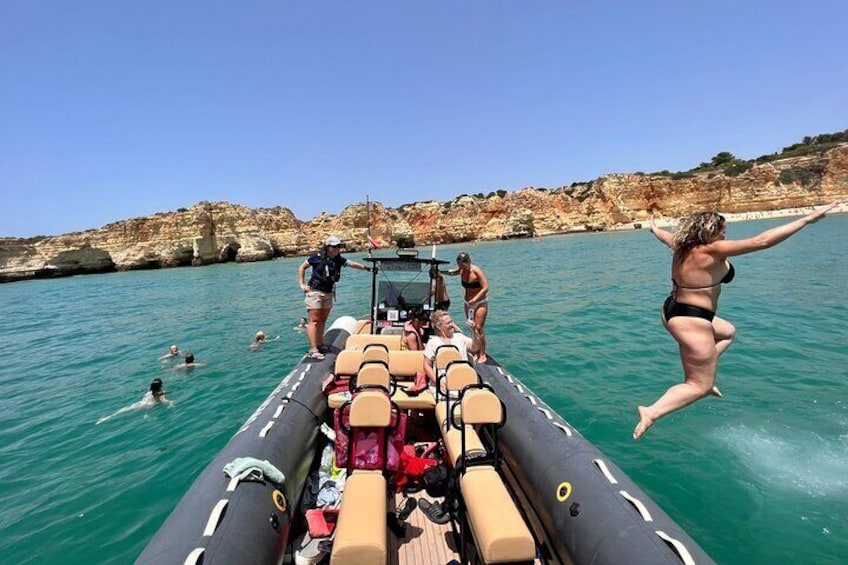 Dolphin Watching and Benagil Caves Guided Boat Tour