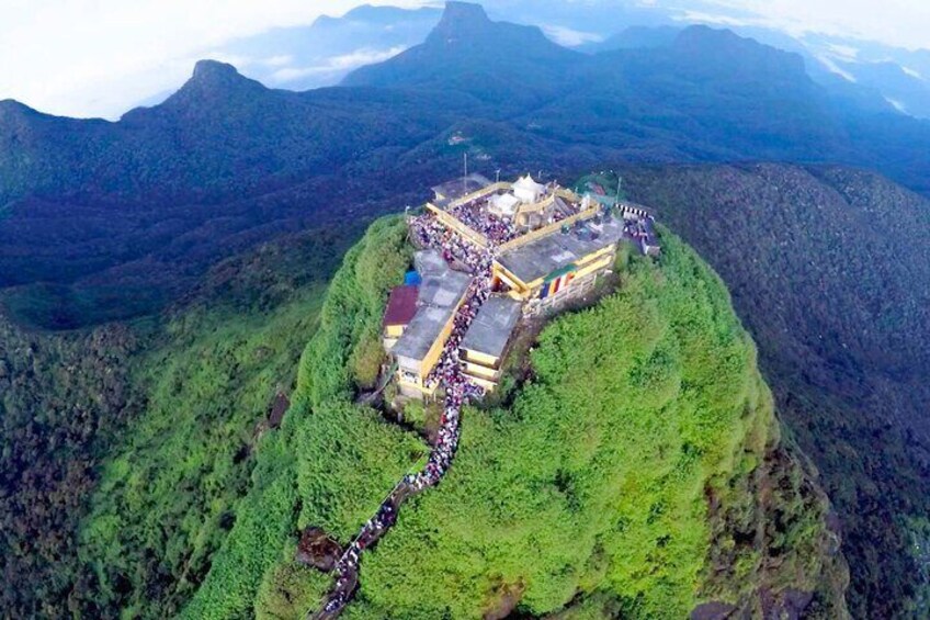 Scenic Adam's Peak by Helicopter from Negombo