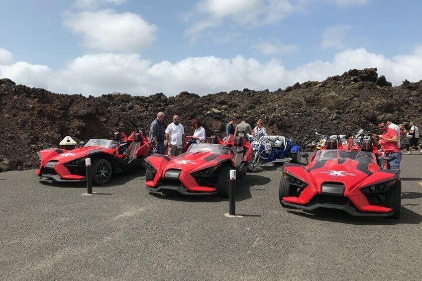 3 Hours Guided Tour with Polaris SLINGSHOT Around Lanzarote