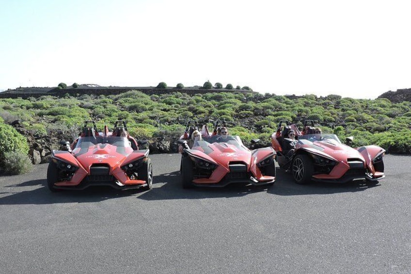 3 Hours Guided Tour with Polaris SLINGSHOT Around Lanzarote