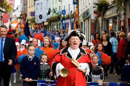 Traditional Town Crier tour. Galway. Private guided group. 1½ hours.