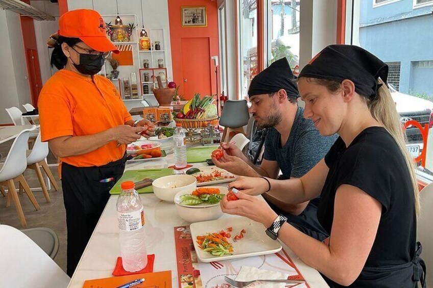 Home Style Cooking Class With Fruit Carving & Market Tour in Phuket