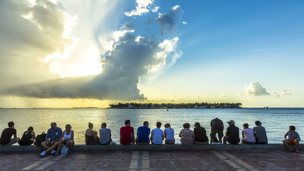 Show item 5 of 9. Watching the sunset from the pier in Miami