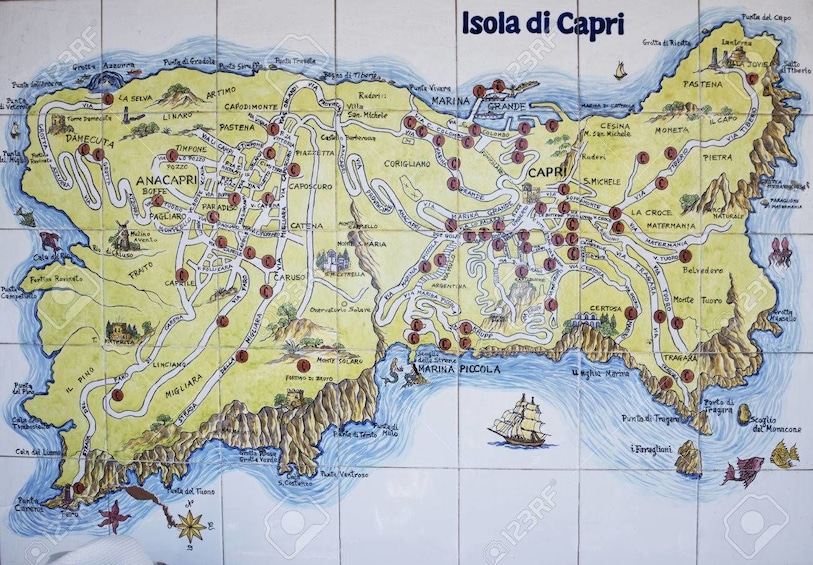 Apri foto 2 di 9. Classic Capri Tour by Boat with Light Lunch from Sorrento