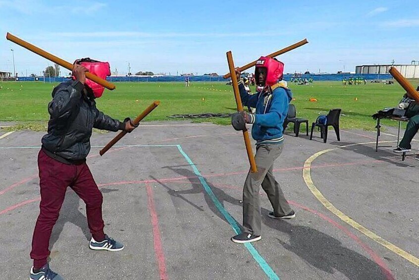 South African townships take stick-fighting tradition into new