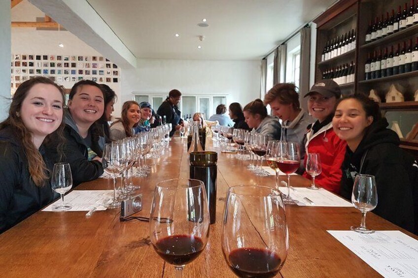 Wine Tasting group photo