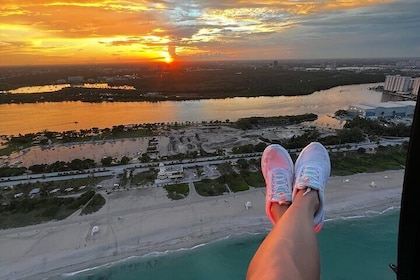Privé zonsondergang Ft. Lauderdale naar Miami Beach helikoptertour