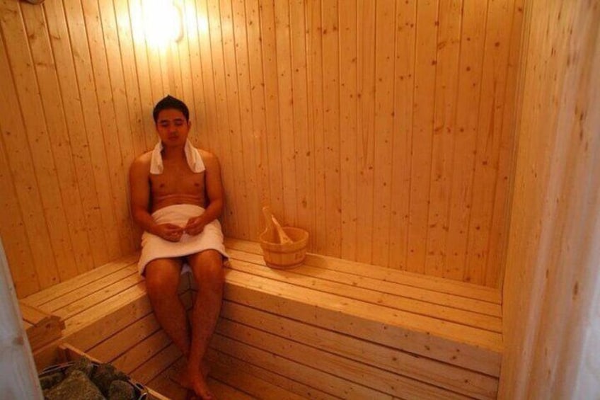 Enjoying Sauna