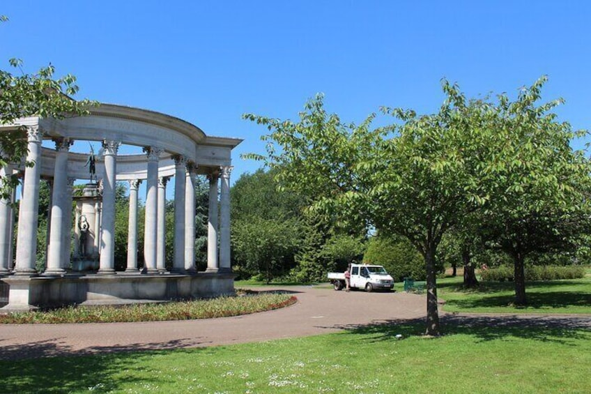 One of the stunning parks in Cardiff city centre. 