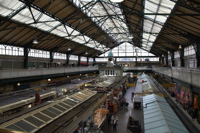 Cardiff's marvellous indoor market. 