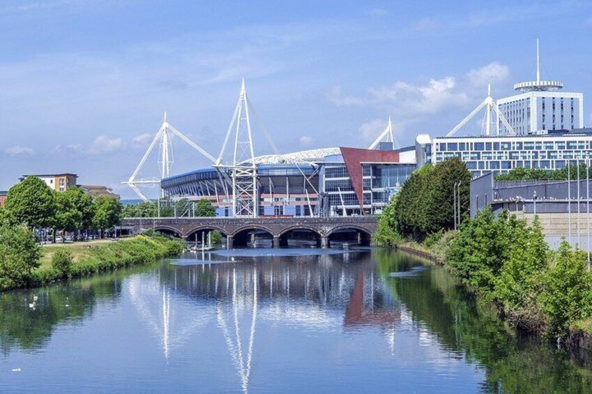 The Principality Stadium, one of Cardiff's most iconic buildings.