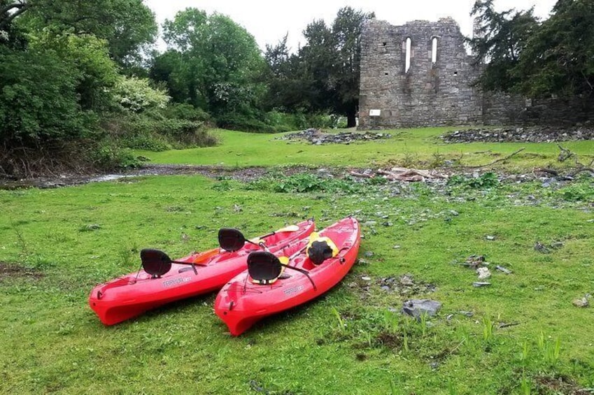 Kayak to Innisfallen island. Killarney. Guided. 3 hours.