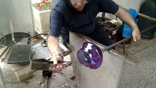 Tour privato di Murano e lavorazione del vetro dal vivo con prelievo in hot...