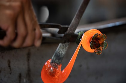 Excursion privée à Murano et démonstration de soufflage de verre avec prise...