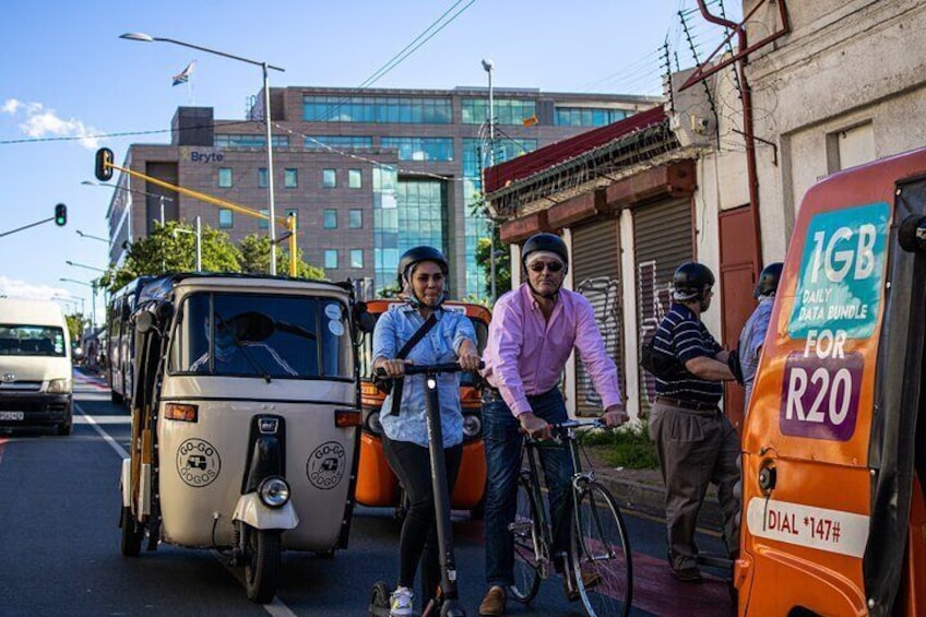 Full Day Or Half Day Johannesburg Inner City Bike or Tuk Tuk Tour 