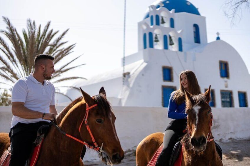 Horse Riding--Explore secret Thera