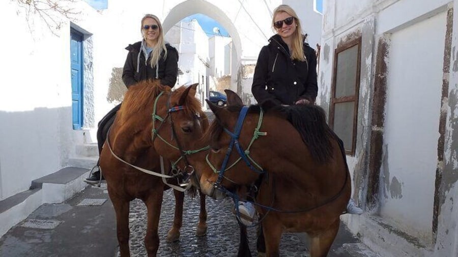 Horse Riding--Explore secret Thera