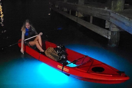 Clear Bottom Kayak or Paddleboard Sit-On-Top Kayak Hybrid LED NightLife Tou...