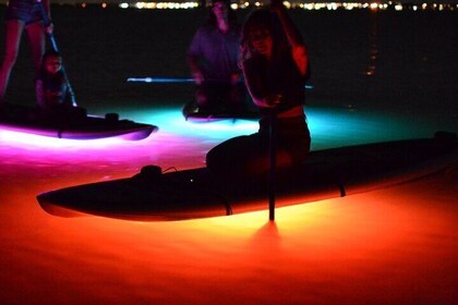 LED NightLight Clear Bottom Kayak or Paddleboard Tour with Cocoa Kayaking