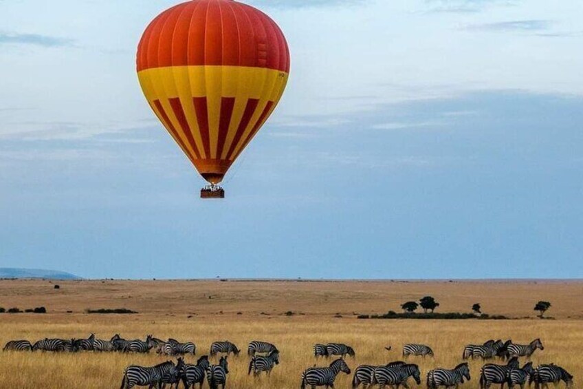 Hot air balloon safari at Masai Mara