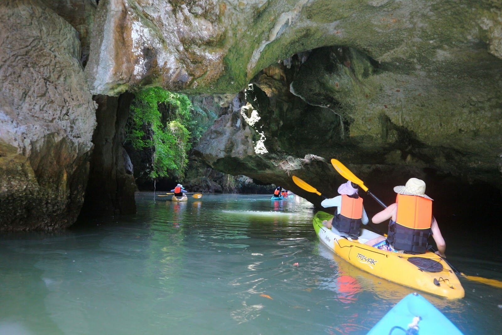 Sea Cave Kayaking Adventure to the Skull Stone Cliff at Khao Garos in Krabi