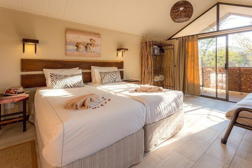 Rest your head in the comfort of your room at Taleni Etosha Village.