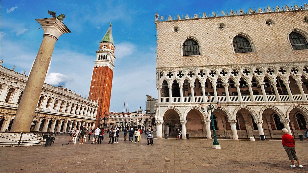 palace and tower in venice