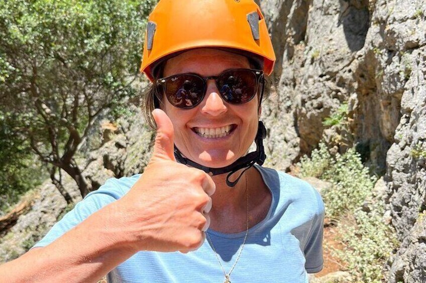 Rock Climbing with a Guide in Chania Therisos Gorge