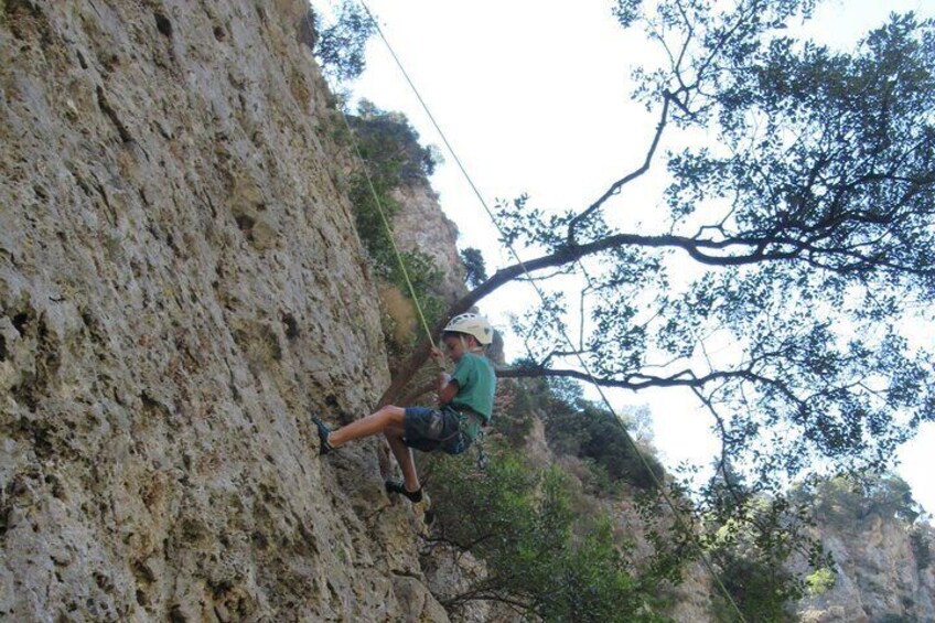 Rock Climbing with a Guide in Therisos Gorge Chania