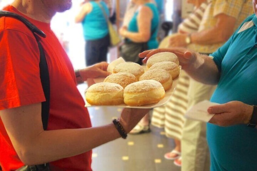 Traditional Austrian sweet buns with a secret filling inside.