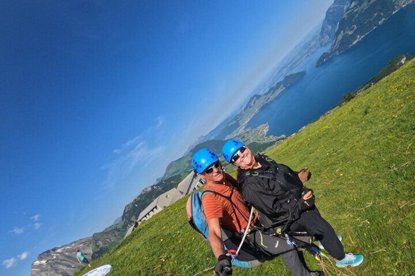 Tandem Paragliding Flight in the Lucerne Region