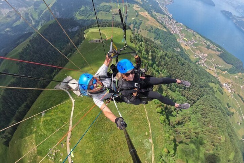 Tandem Paragliding Flight in the Lucerne Region