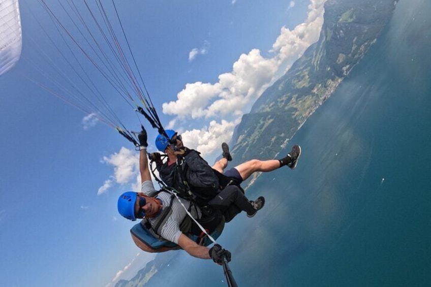 Tandem Paragliding Flight in the Lucerne Region