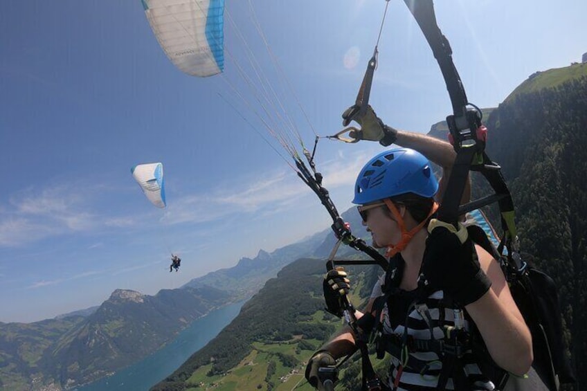 Tandem Paragliding Flight in the Lucerne Region