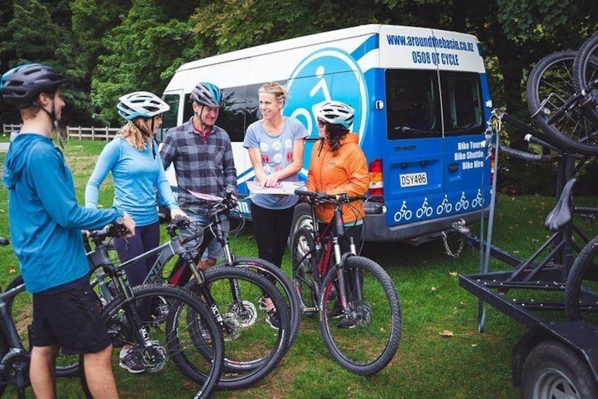 Trail directions at the start of your ride from our friendly, local driver/guides