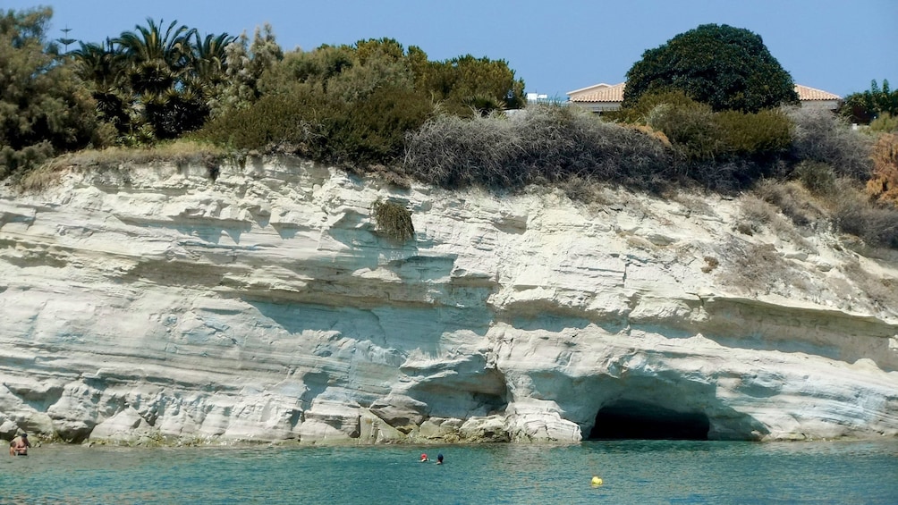 Coastal cave on Crete Island