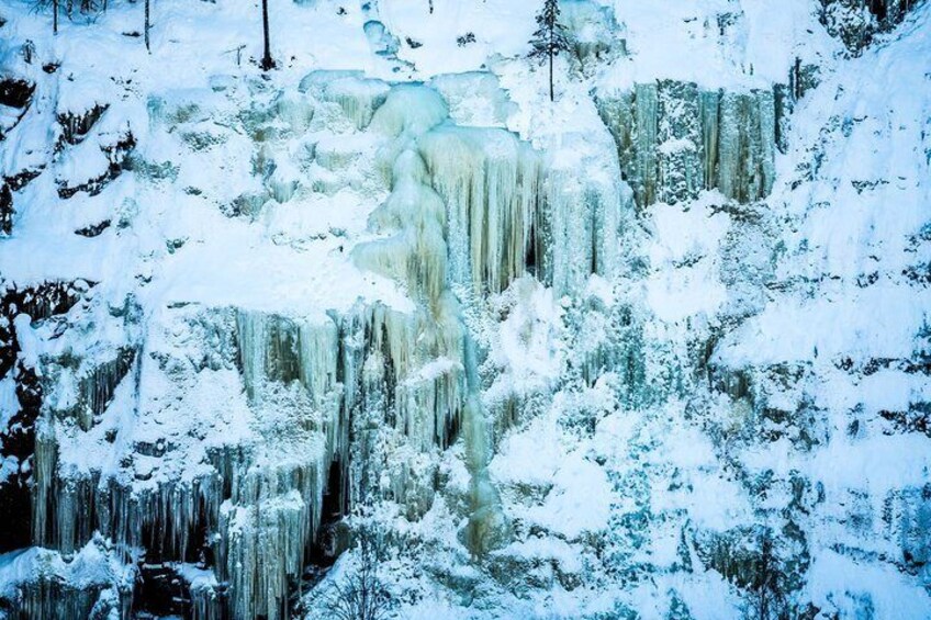 Photography Tour at Korouoma Frozen Waterfalls