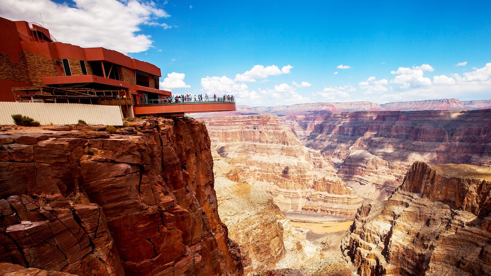 Observation Deck with the Grand Canyon in the background