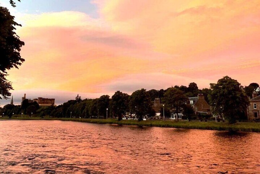 Sunset on the river ness