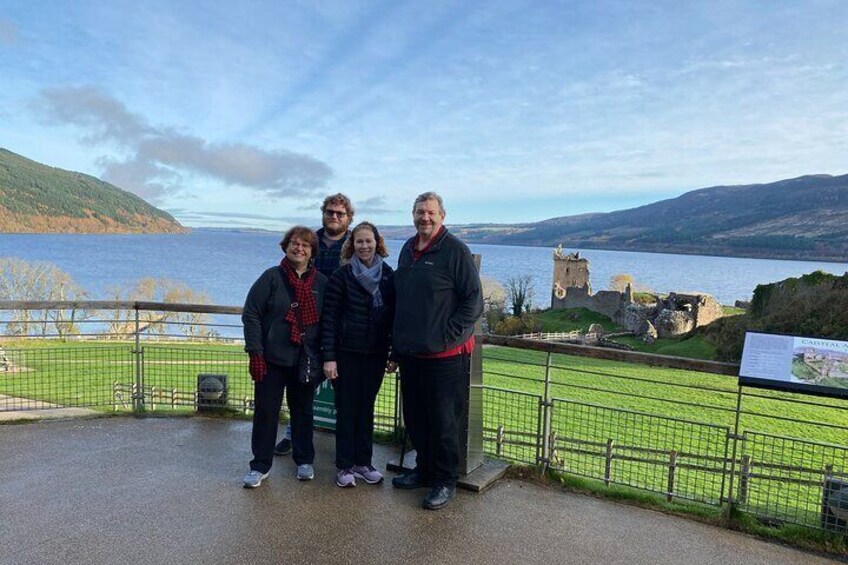 Urquhart Castle on the banks of loch ness, 