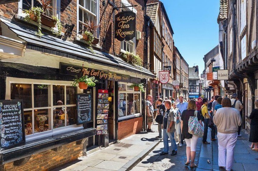 Visit the Shambles, the best shopping street in England.