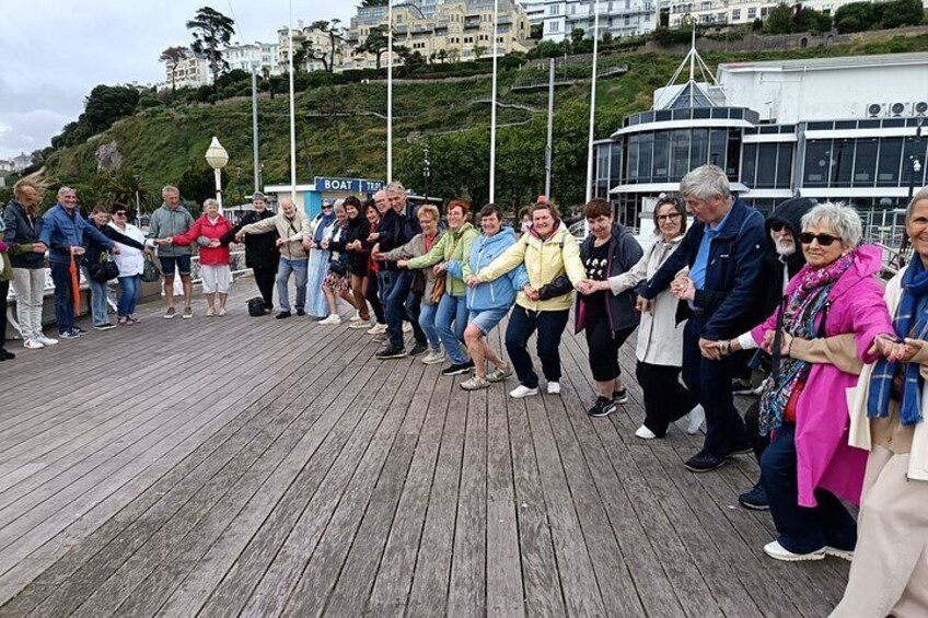 On the pier 