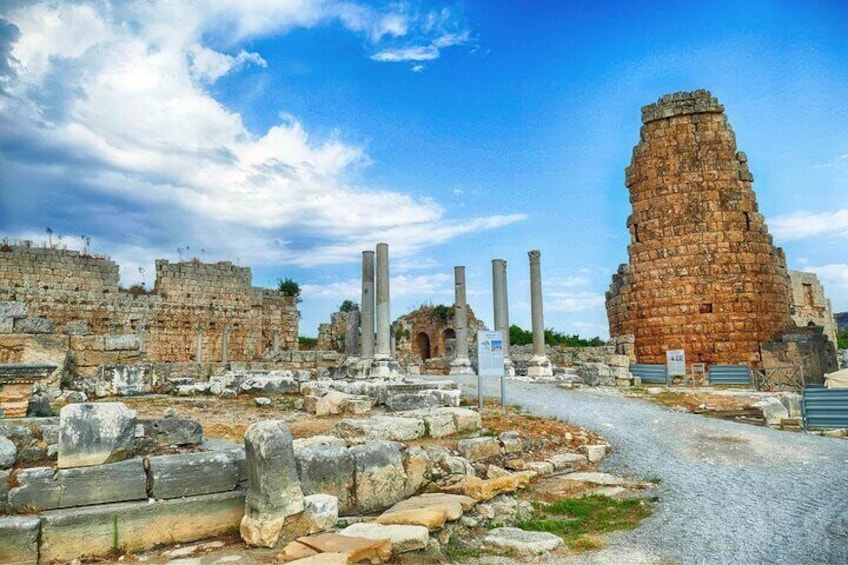 Perge Aspendos Side and Manavgat Waterfall Tour